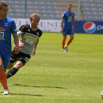 Fragment sparingu Korona Kielce - Termalica Bruk-Bet Nieciecza / Kamil Król / Radio Kielce