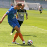 Fragment sparingu Korona Kielce - Termalica Bruk-Bet Nieciecza / Kamil Król / Radio Kielce