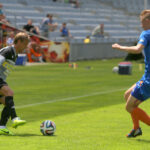 Fragment sparingu Korona Kielce - Termalica Bruk-Bet Nieciecza / Kamil Król / Radio Kielce