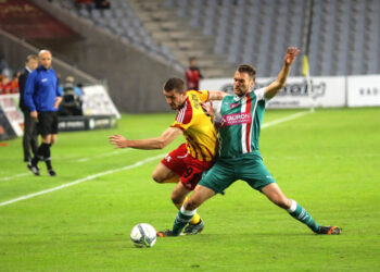 31.05.2014 Fragment meczu Korona Kielce - Śląsk Wrocław / Wojciech Habdas / Radio Kielce