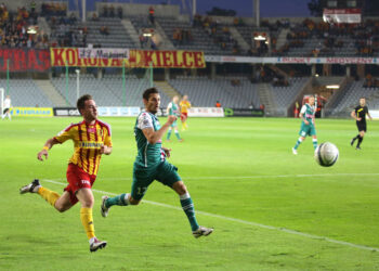 31.05.2014 Fragment meczu Korona Kielce - Śląsk Wrocław / Wojciech Habdas / Radio Kielce