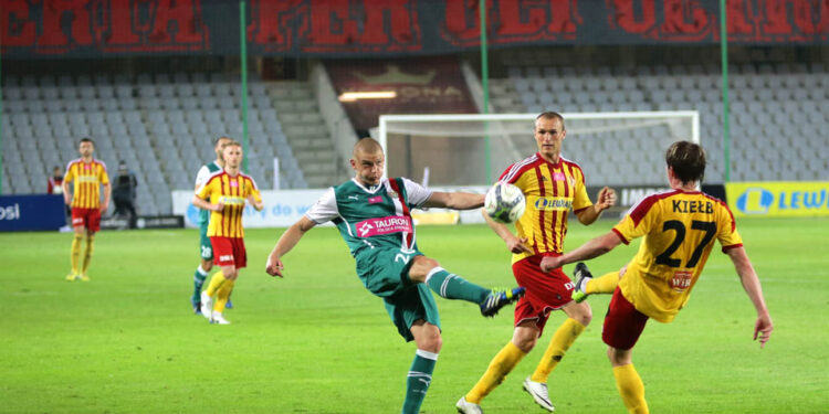 31.05.2014 Fragment meczu Korona Kielce - Śląsk Wrocław / Wojciech Habdas / Radio Kielce