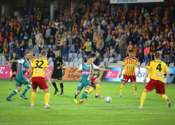 31.05.2014 Fragment meczu Korona Kielce - Śląsk Wrocław / Wojciech Habdas / Radio Kielce