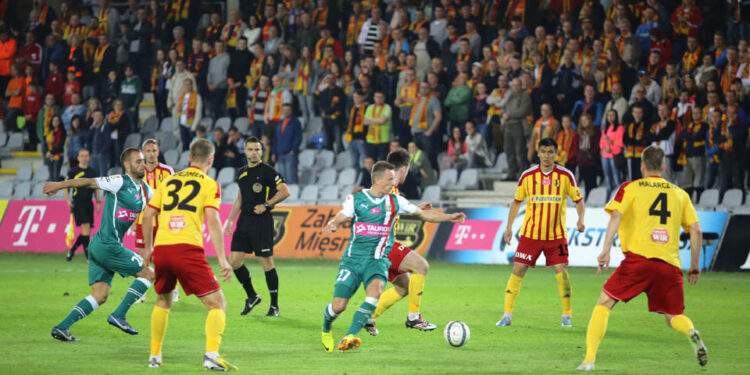 31.05.2014 Fragment meczu Korona Kielce - Śląsk Wrocław / Wojciech Habdas / Radio Kielce