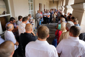 W WDK w Kielcach odbywa się spotkanie wierzycieli, dotyczące losów Kieleckich Kopalni Surowców Mineralnych. / Wojciech Habdas / Radio Kielce