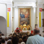 Msza Święta przed Koncertem Galowym Ogólnopolskiego Przeglądu Chórów Akademickich na Św, Krzyzu / Wojciech Habdas / Radio Kielce