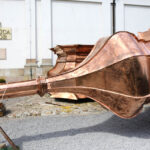 Montaż kopuły wieży klasztoru na Świętym Krzyżu. / Wojciech Habdas / Radio Kielce