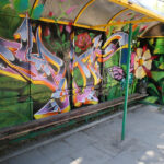 Kielce nabierają kolorów. Przystanek przy ulicy Jagiellońskiej. / Piotr Michalski / Radio Kielce