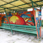 Kielce nabierają kolorów.Przystanek przy ulicy Piekoszowskiej. / Piotr Michalski / Radio Kielce