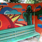 Kielce nabierają kolorów.Przystanek przy ulicy Piekoszowskiej. / Piotr Michalski / Radio Kielce