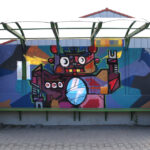 Kielce nabierają kolorów.Przystanek przy ulicy Piekoszowskiej. / Piotr Michalski / Radio Kielce