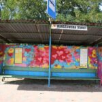 Kielce nabierają kolorów. Przystanek przy ulicy Warszawskiej. / Piotr Michalski / Radio Kielce