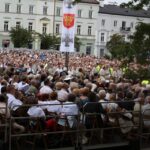 Uroczystości odsłonięcia pomnika Marszałka Józefa Piłsudskiego. / Stanisław Blinstrub / Radio Kielce