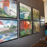 Wystawa z okazji 70. rocznicy urodzin Cezarego Łutowicza / Grażyna Szlęzak-Wójcik / Radio Kielce