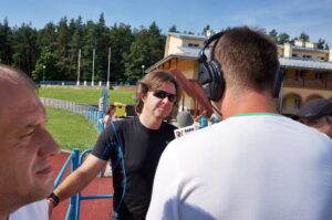 Świętokrzyskie na Fali - Bez Kofeiny - bieganie na stadionie lekkoatletycznym / Stanisław Blinstrub, Krzysztof Żoładek / Radio Kielce