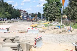 Budowa busapasów na ulicy Źródłowej w Kielcach. / Stanislaw Blinstrub / Radio Kielce