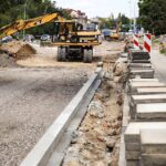 Budowa busapasów na ulicy Źródłowej w Kielcach. / Stanislaw Blinstrub / Radio Kielce