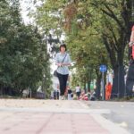 Budowa ścieżki rowerowej na ulicy Warszawskiej w Kielcach. / Stanislaw Blinstrub / Radio Kielce