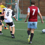 Fragment meczu finałowego "Wakacji z futbolem 2014" Drużyna Mistrzów - Złoty But / Kamil Król / Radio Kielce