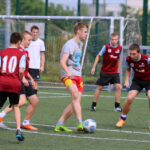 Fragment meczu finałowego "Wakacji z futbolem 2014" Drużyna Mistrzów - Złoty But / Kamil Król / Radio Kielce