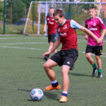 Fragment meczu finałowego "Wakacji z futbolem 2014" Drużyna Mistrzów - Złoty But / Kamil Król / Radio Kielce