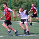 Fragment meczu finałowego "Wakacji z futbolem 2014" Drużyna Mistrzów - Złoty But / Kamil Król / Radio Kielce