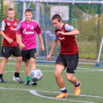 Fragment meczu finałowego "Wakacji z futbolem 2014" Drużyna Mistrzów - Złoty But / Kamil Król / Radio Kielce