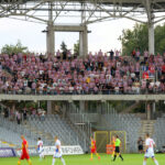 5. kolejka T-Mobile Ekstraklasy Korona Kielce - Górnik Zabrze. Kibice Górnika szczelnie wypełnili sektor gości / Kamil Król / Radio Kielce