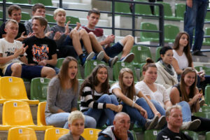 Świętokrzyskie Junior Cup 2014 - mecz o I miejsce w kategorii 18 lat Unia Lublin - Metkovec I. Kibice z Lublina / Kamil Król / Radio Kielce