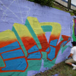 Graffiti przy ulicy Zagnańskiej w Kielcach / Kamil Król / Radio Kielce