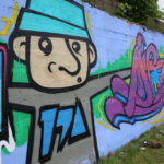Graffiti przy ulicy Zagnańskiej w Kielcach / Kamil Król / Radio Kielce
