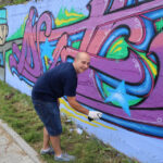 Graffiti przy ulicy Zagnańskiej w Kielcach / Kamil Król / Radio Kielce