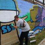 Graffiti przy ulicy Zagnańskiej w Kielcach / Kamil Król / Radio Kielce