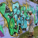 Graffiti przy ulicy Zagnańskiej w Kielcach / Kamil Król / Radio Kielce