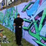 Graffiti przy ulicy Zagnańskiej w Kielcach / Kamil Król / Radio Kielce