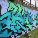 Graffiti przy ulicy Zagnańskiej w Kielcach / Kamil Król / Radio Kielce