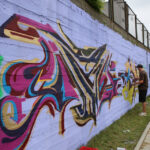 Graffiti przy ulicy Zagnańskiej w Kielcach / Kamil Król / Radio Kielce