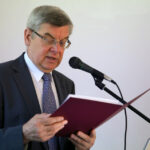 Ogólnopolski Zjazd Rodzin i Przyjaciół Legionów w Kielcach. Uroczystość uruchomienia Internetowego Wykazu Legionistów Polskich 1914-1918.  Tomasz Nałęcz - doradca prezydenta Bronisława Komorowskiego do spraw historii i dziedzictwa narodowego / Kamil Król / Radio Kielce