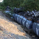 Wykolejenie pociągu towarowego w Obicach, w gminie Morawica / Kamil Król / Radio Kielce