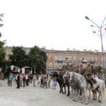 Pomnik Marszałka Józefa Piłsudskiego dotarł do Kielc. / Wojciech Habdas / Radio Kielce