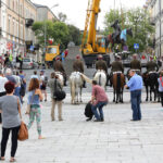 Pomnik Marszałka Józefa Piłsudskiego dotarł do Kielc. / Wojciech Habdas / Radio Kielce