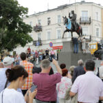 Pomnik Marszałka Józefa Piłsudskiego dotarł do Kielc. / Wojciech Habdas / Radio Kielce