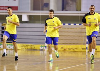 Pierwszy trening Vive Targi Kielce przed nowym sezonem / Stanisław Blinstrub / Radio Kielce