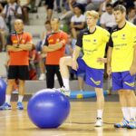 Pierwszy trening Vive Targi Kielce przed nowym sezonem - zajęcia z piłkami / Stanisław Blinstrub / Radio Kielce