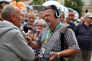 Tour de Pologne - Start w Kielcach - Czesław Lang w rozmowie z Markiem Cenderem / Stanisław Blinstrub / Radio Kielce