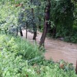 Zatopione po deszczu okolice ulic Warszawskiej i Szybowcowej w Kielcach / Stanisław Blinstrub / Radio Kielce