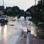 Zatopione po deszczu okolice ulic Warszawskiej i Szybowcowej w Kielcach / Stanisław Blinstrub / Radio Kielce