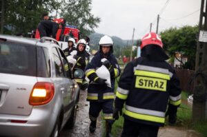 Zatopione po deszczu okolice ulic Warszawskiej i Szybowcowej w Kielcach / Stanisław Blinstrub / Radio Kielce