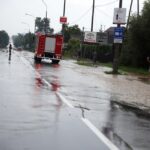 Zatopione po deszczu okolice ulic Warszawskiej i Szybowcowej w Kielcach / Stanisław Blinstrub / Radio Kielce