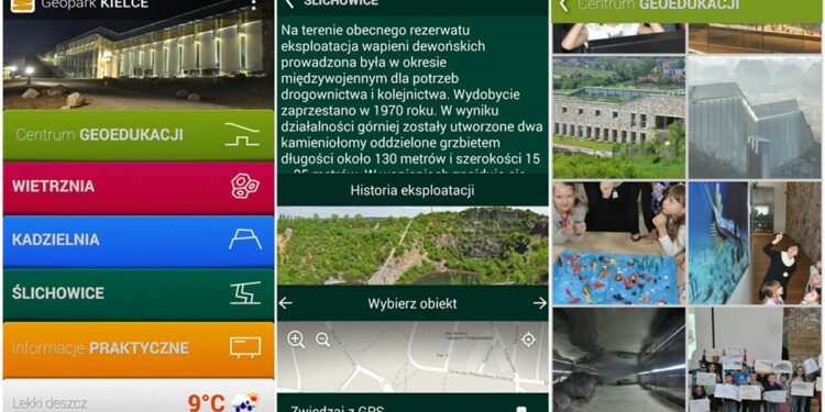 Aplikacja mobilna Geoparku Kielce / Geopark Kielce